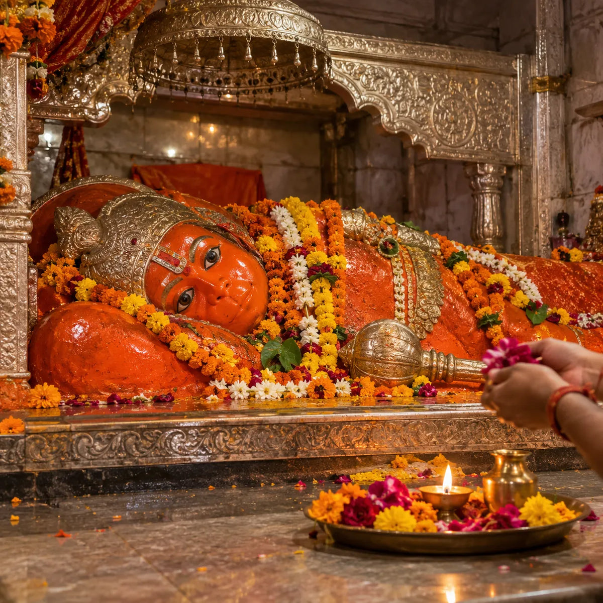 Hanuman Ji Seva at Bade Hanuman Mandir, Prayagraj