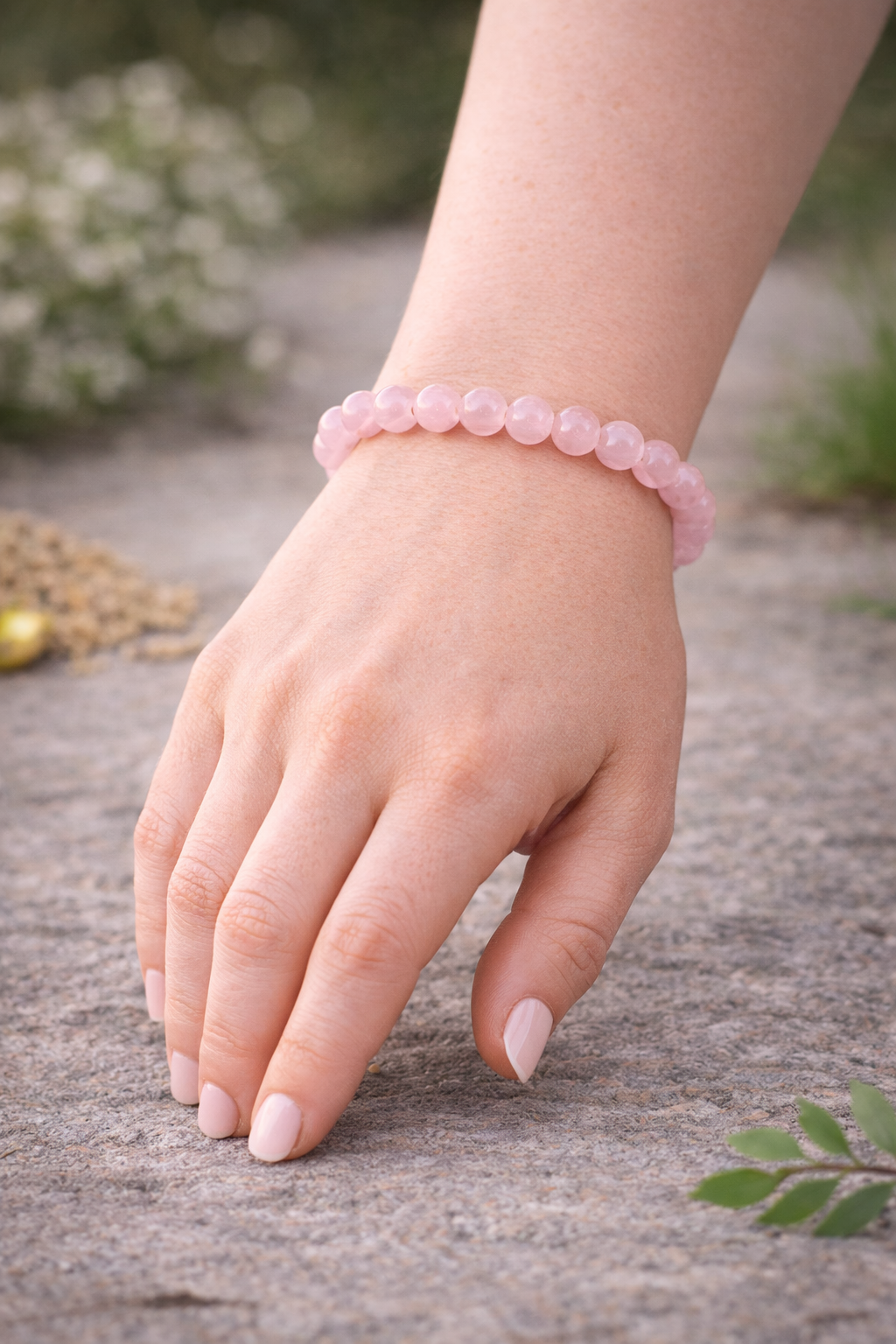 Rose Quartz Bracelet 100% Original with Certificate
