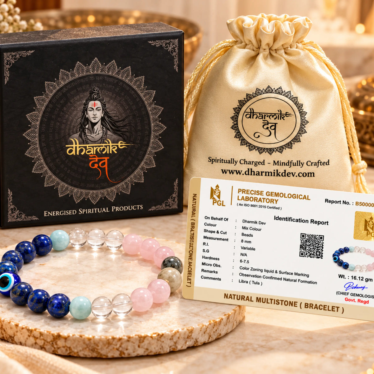 Libra (Tula) Crystal Bracelet (Govt Lab Certified)