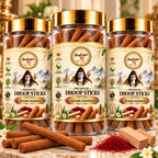 Kesar Chandan Dhoop Sticks – Pack of 3 (125g Each) | Premium Sandalwood Fragrance for Puja & Meditation