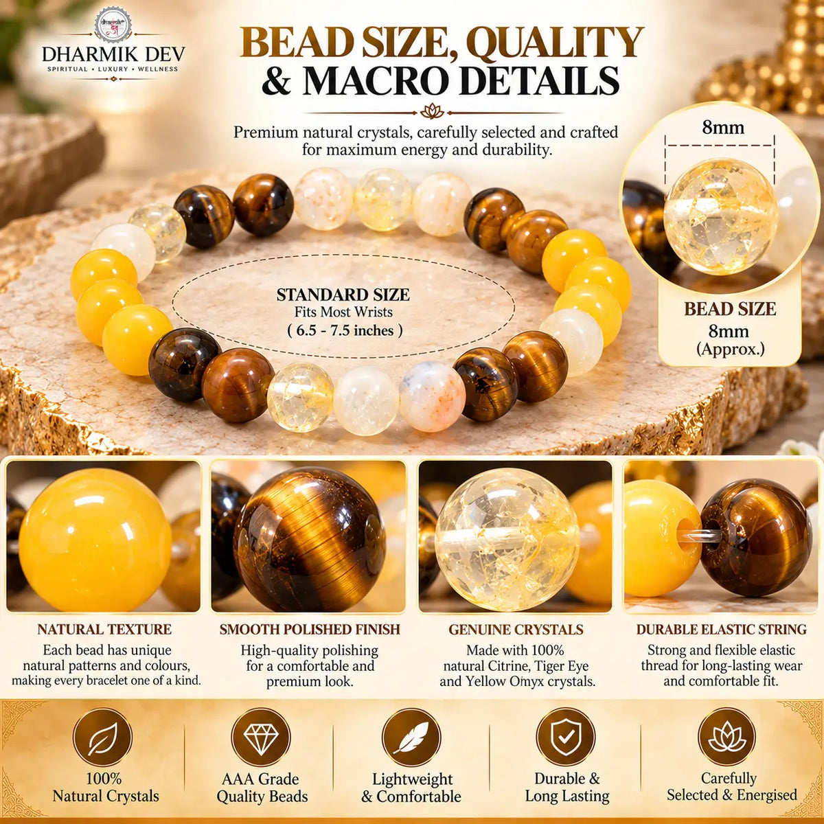 Mulank 3 Crystal Bracelet (Govt Lab Certified)