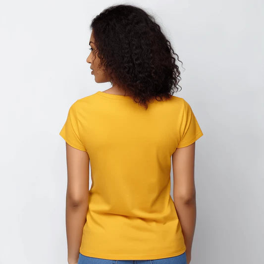 Om with Trishul Printed t-shirt for Women