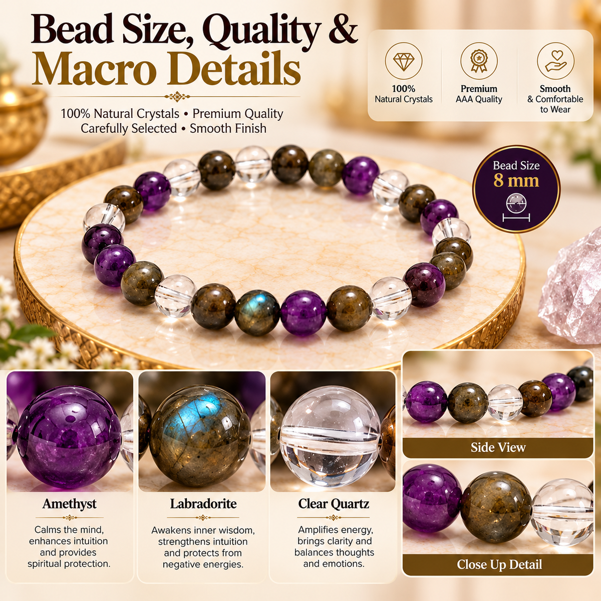 Mulank 7 Crystal Bracelet (Govt Lab Certified)