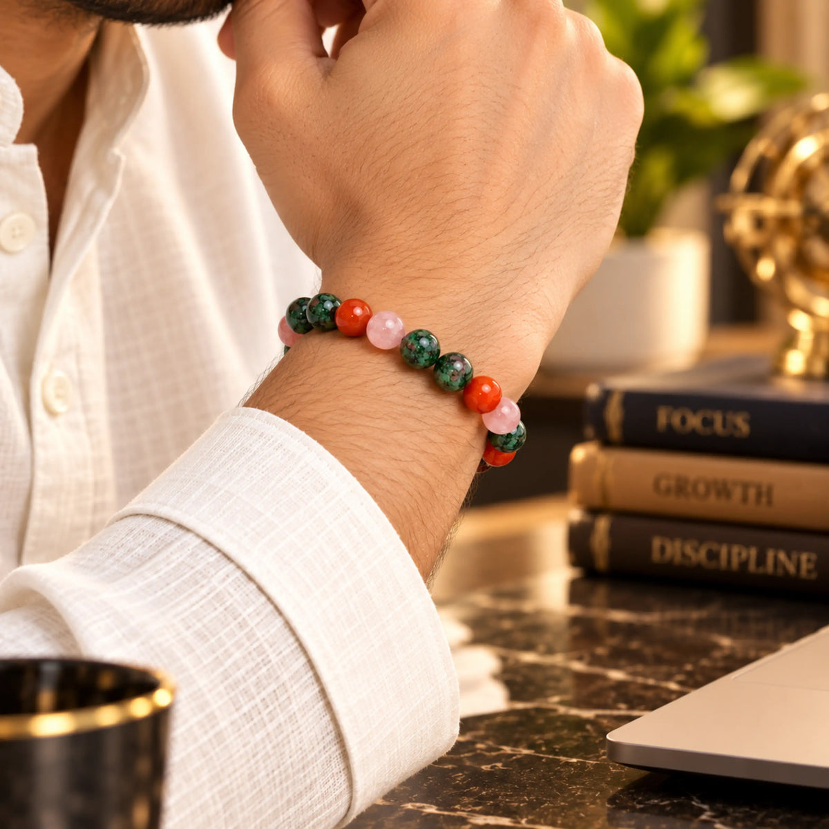 Mulank 1 Crystal Bracelet (Govt Lab Certified)