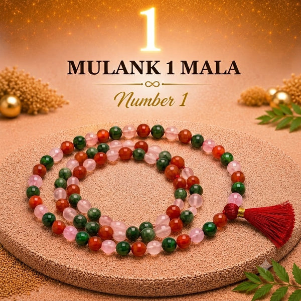 Mulank 1 Crystal Mala (108 Beads) – Govt Lab Certified