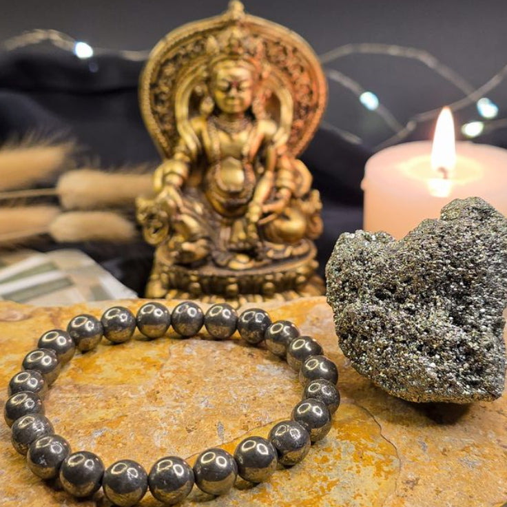 Wealth OM Pyrite Bracelet