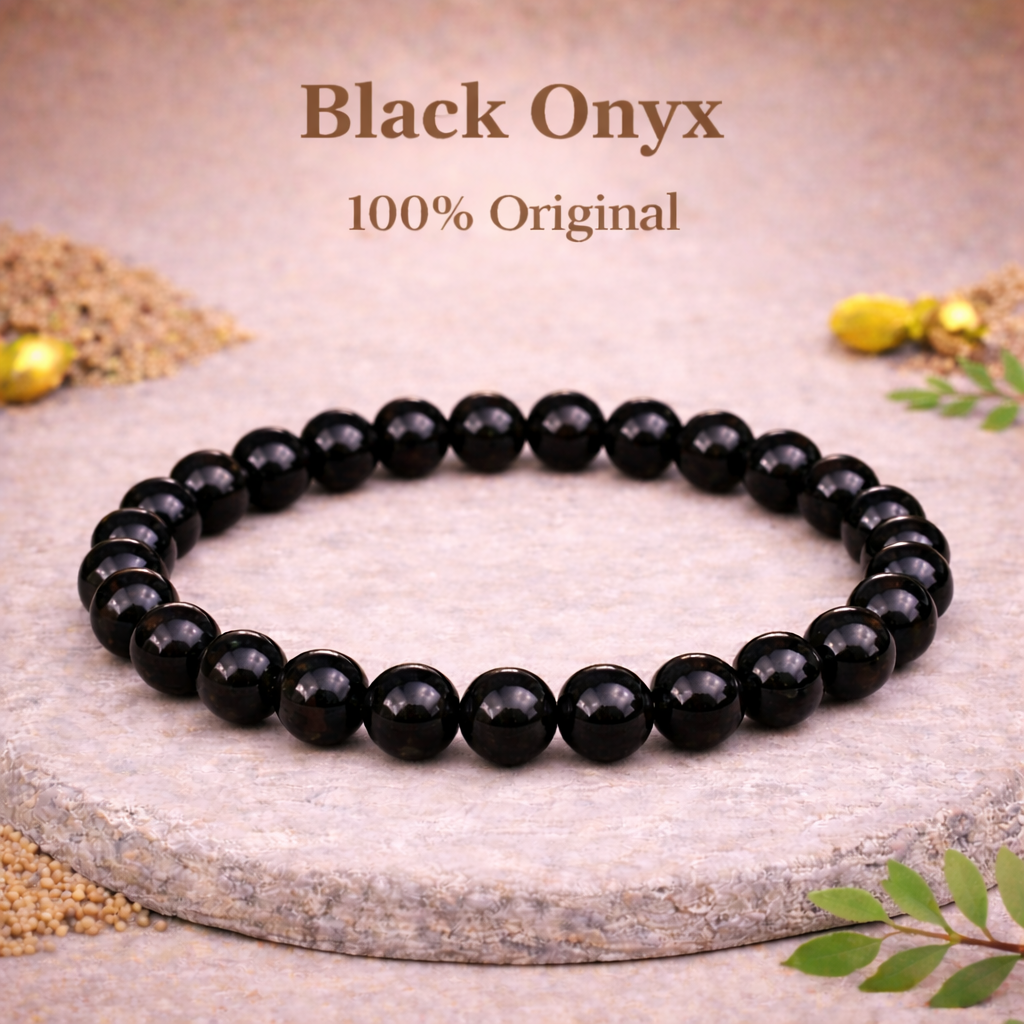 Black Onyx Bracelet 100% Original with Certificate