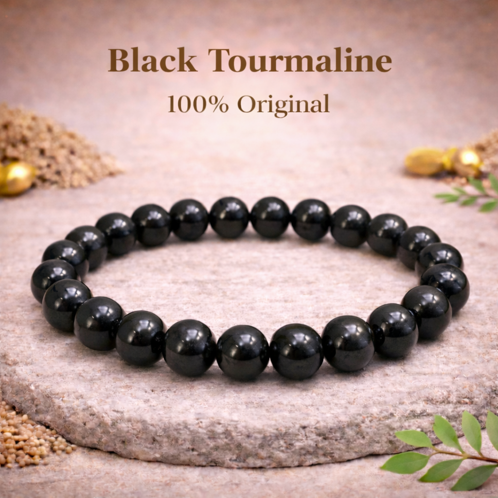 Black Tourmaline Bracelet 100% Original with Certificate