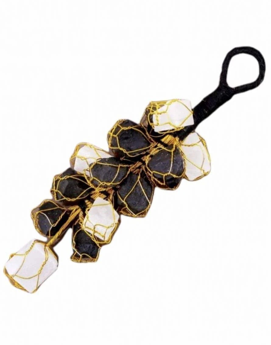Black Tourmaline & Selenite Door Hanging Nazar Battu