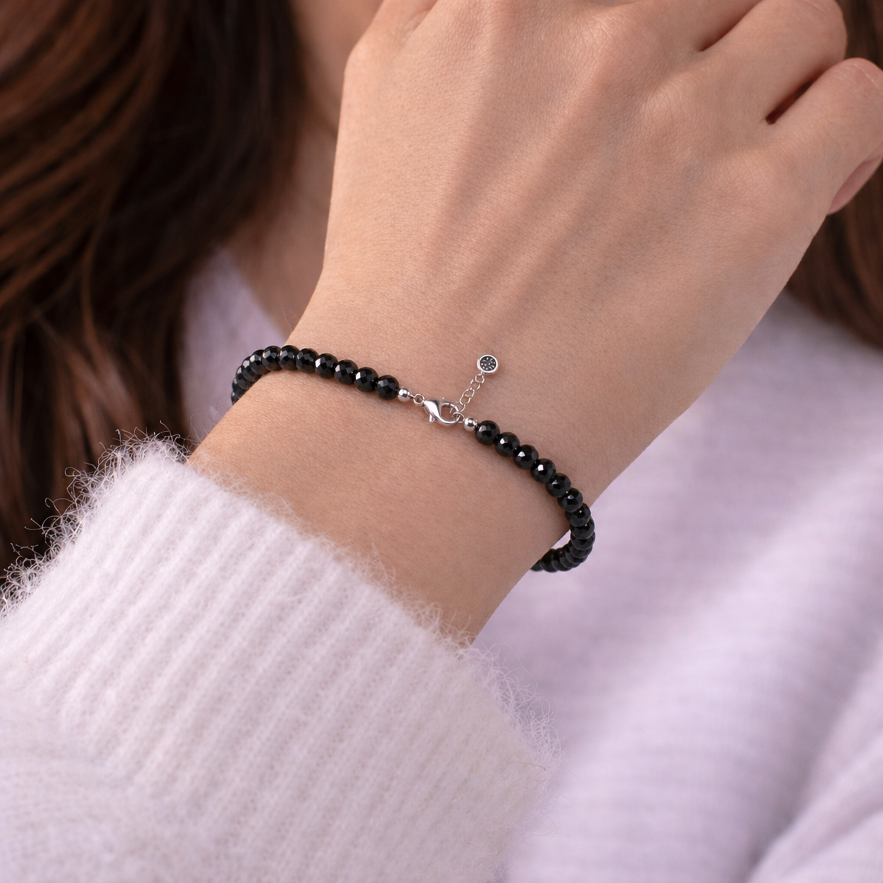 Black Tourmaline Anklet