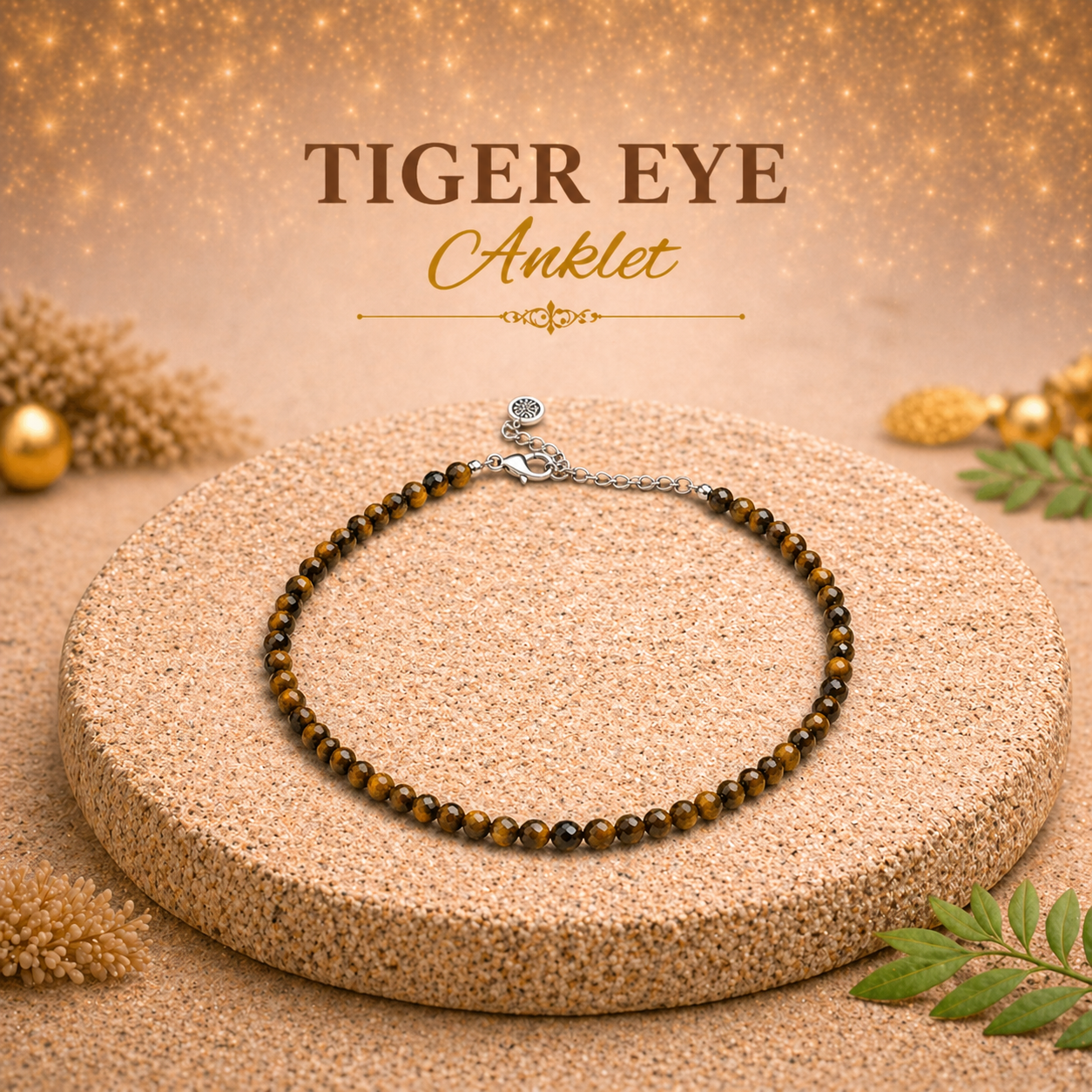 Tiger Eye Anklet