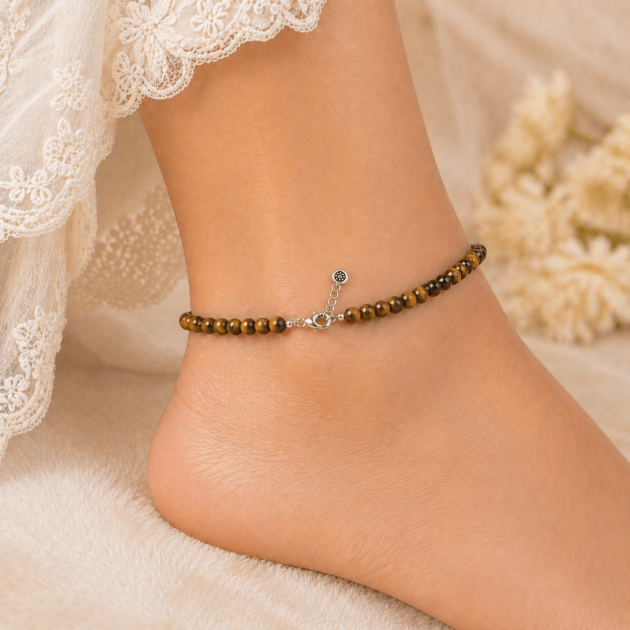 Tiger Eye Anklet