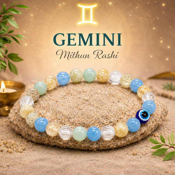 Gemini (Mithun) Crystal Bracelet (Govt Lab Certified)