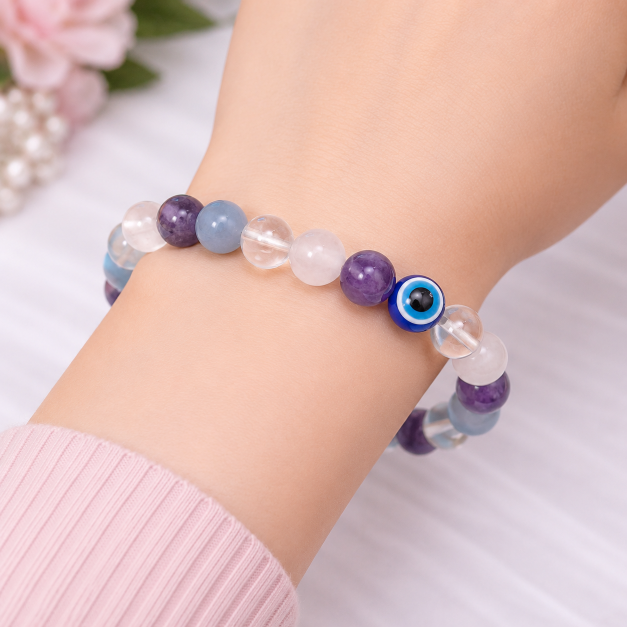 Pisces (Meen) Crystal Bracelet (Govt Lab Certified)