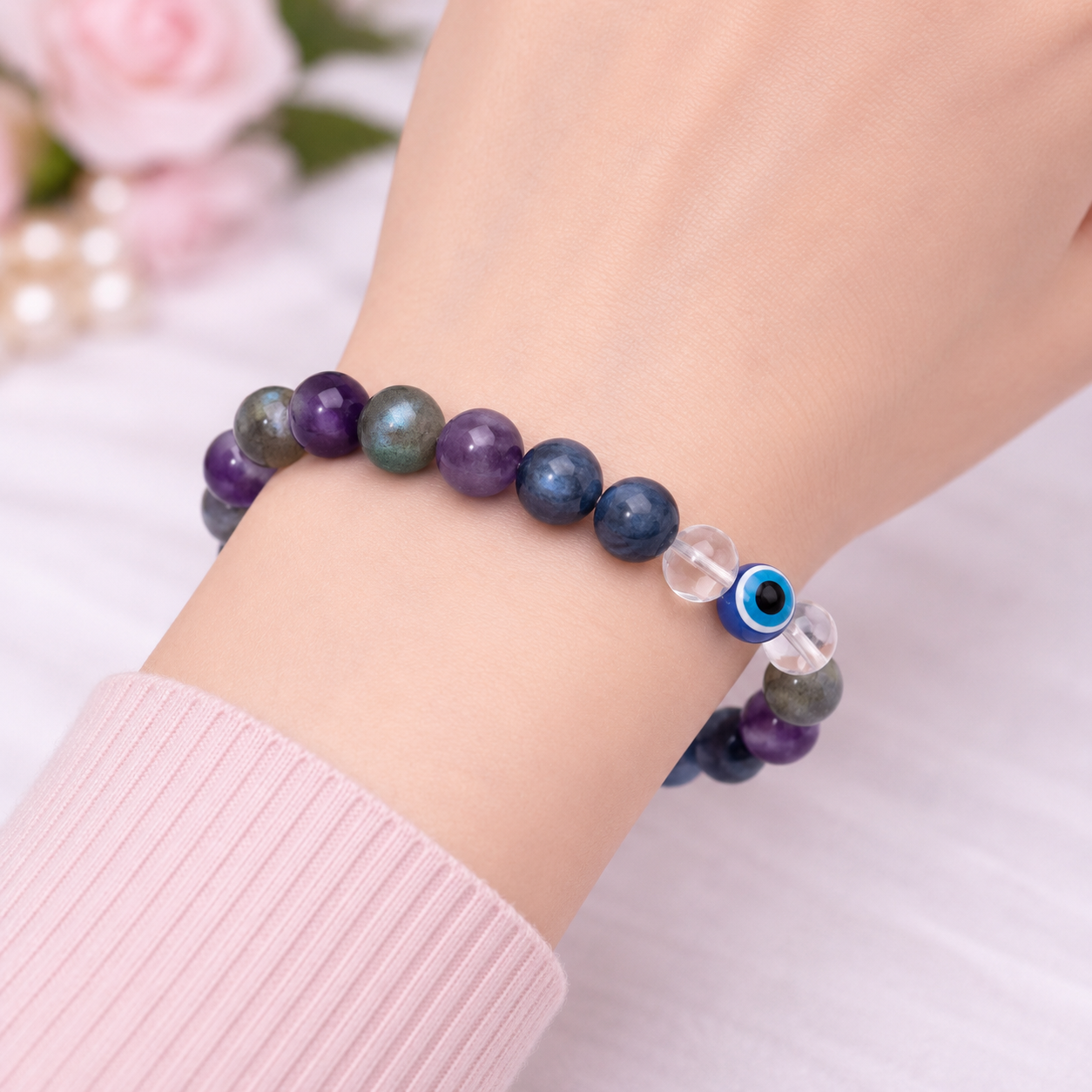 Aquarius (Kumbh) Crystal Bracelet (Govt Lab Certified)