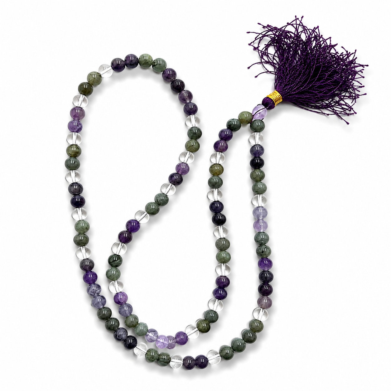 Mulank 7 Crystal Mala (108 Beads) – Govt Lab Certified