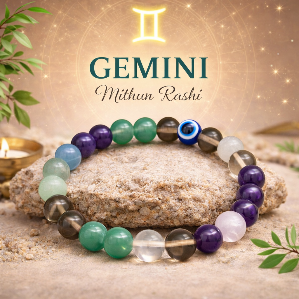 Gemini (Mithun) Crystal Bracelet (Govt Lab Certified)