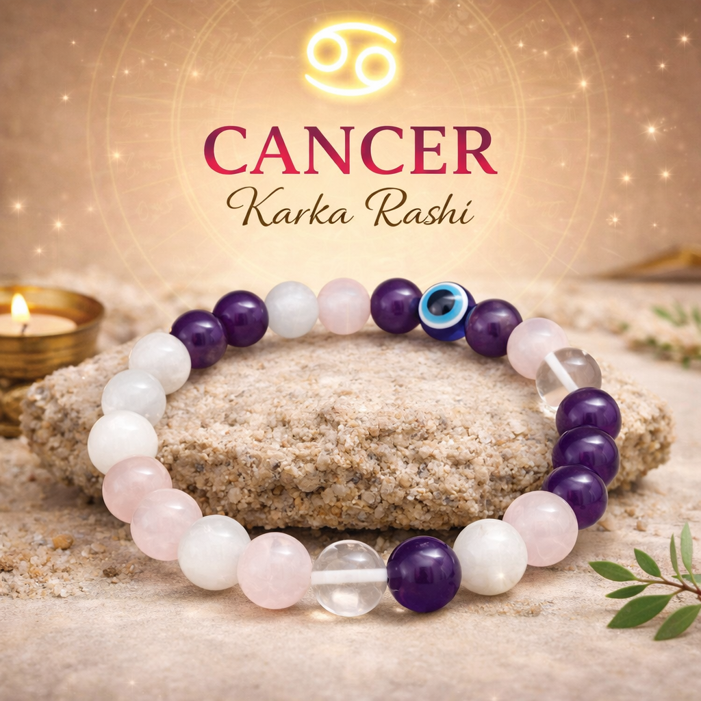 Cancer (Karka) Crystal Bracelet (Govt Lab Certified)