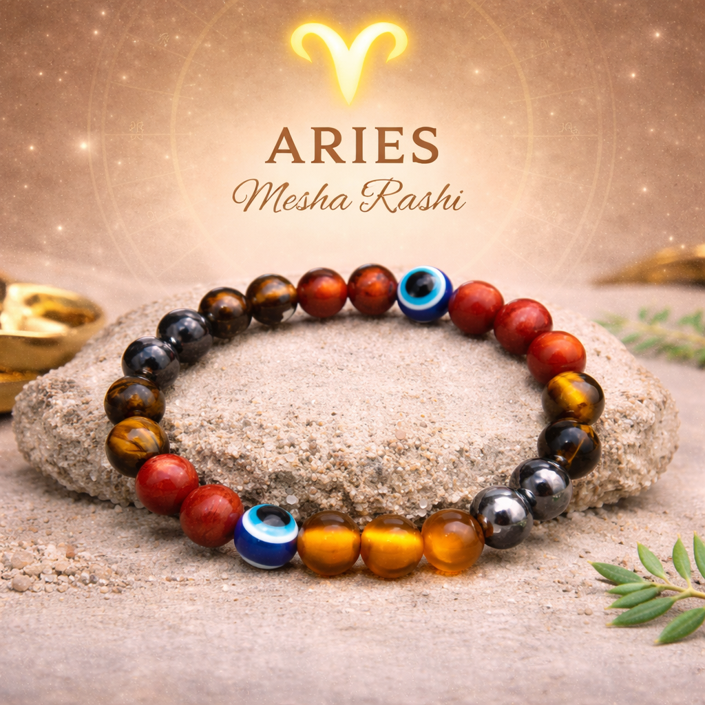 Aries (Mesha) Crystal Bracelet (Govt Lab Certified)