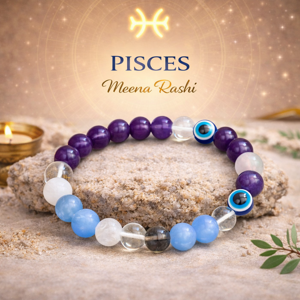Pisces (Meen) Crystal Bracelet (Govt Lab Certified)