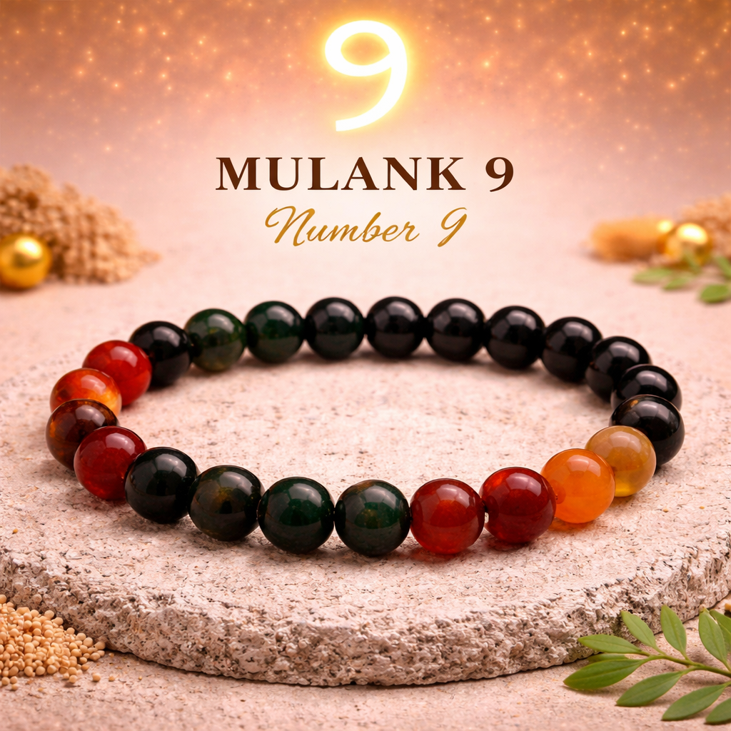 Mulank 9 Crystal Bracelet (Govt Lab Certified)