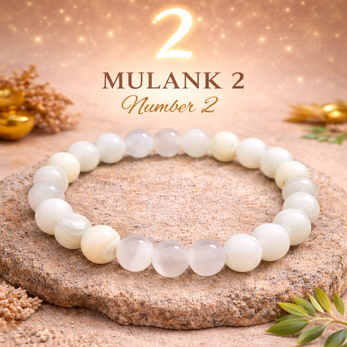 Mulank 2 Crystal Bracelet (Govt Lab Certified)