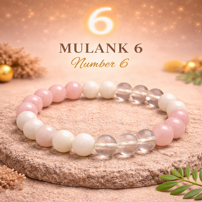Mulank 6 Crystal Bracelet (Govt Lab Certified)