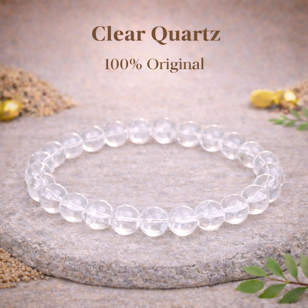 Clear Quartz Bracelet 100% Original with Certificate