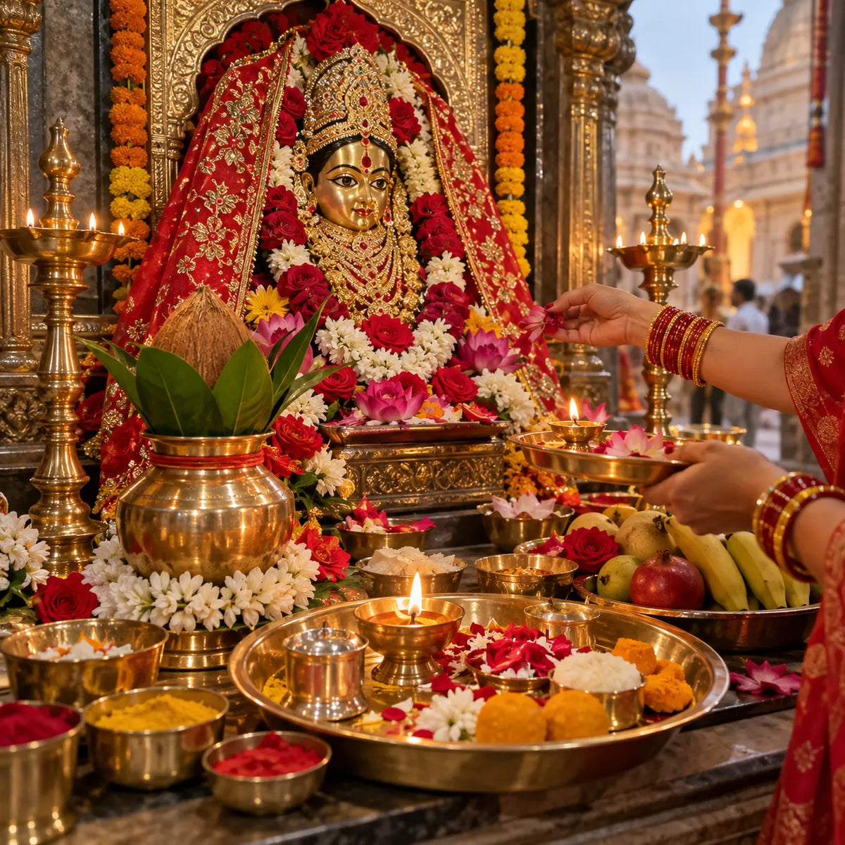 Shodashopchar Puja near Maa Lalita Devi Mandir, Prayagraj