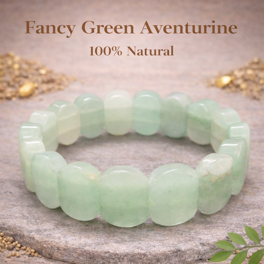 Fancy Green Aventurine Bracelet 100% Original with Certificate