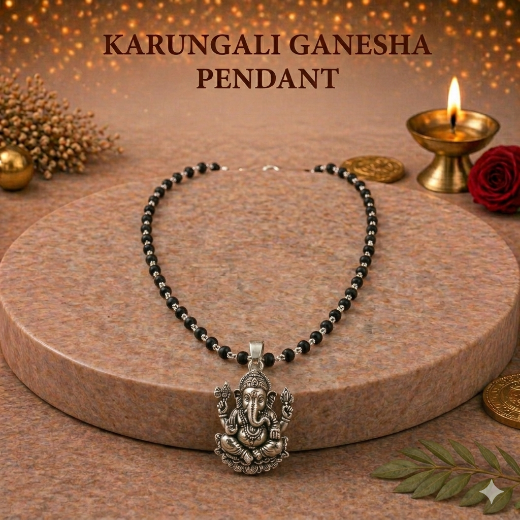 Karungali Ganesha Pendant