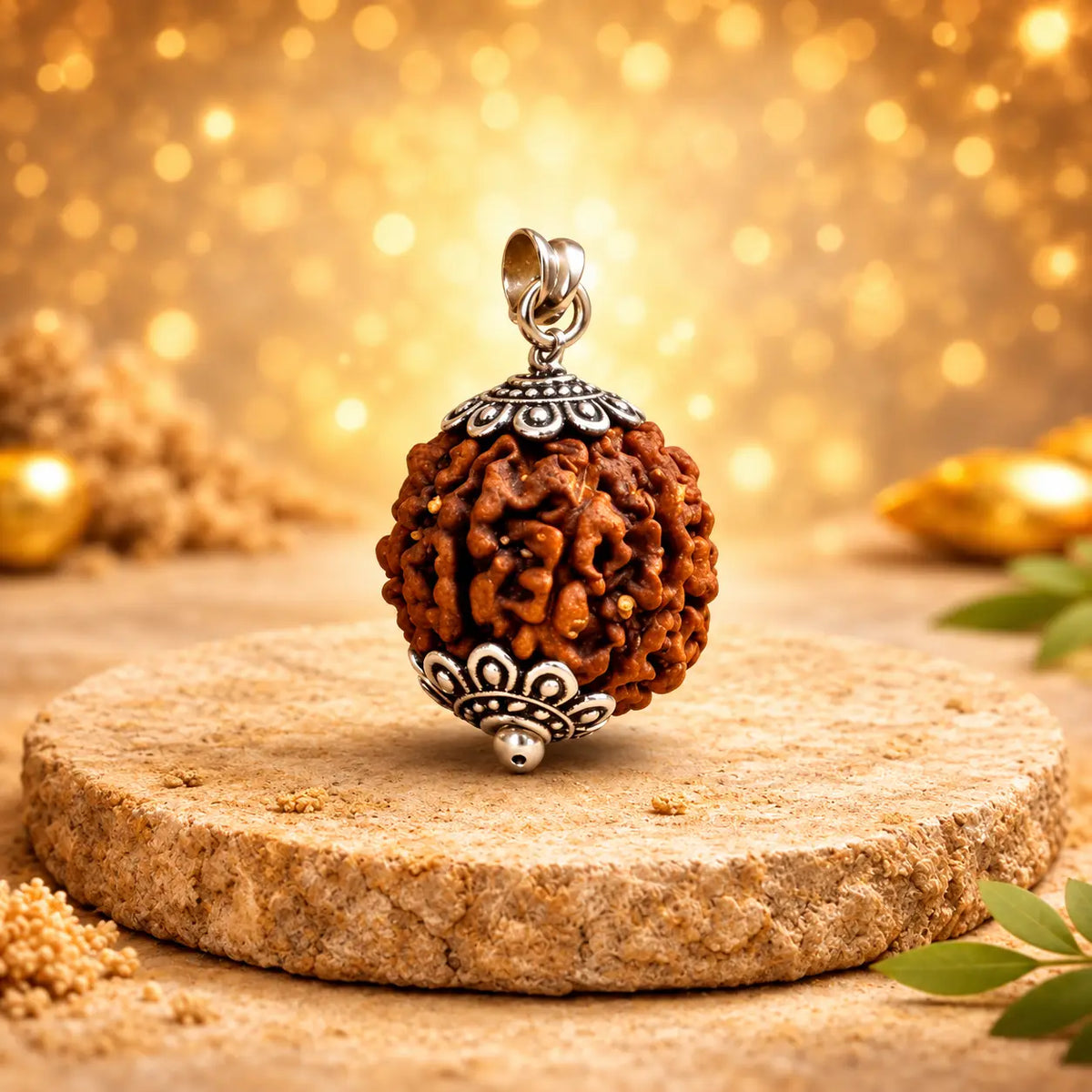 7 Mukhi Rudraksha & Mulank 8 Crystal Bracelet Combo