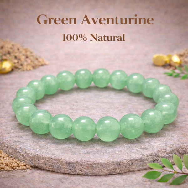 Green Aventurine Bracelet 100% Original with Certificate