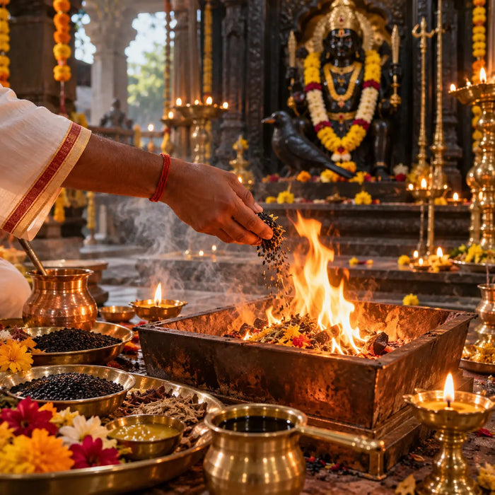 Rahu Shani Shrapit Dosh Shanti Havan in Ujjain – Navgraha Shani Mandir | Dharmik Dev