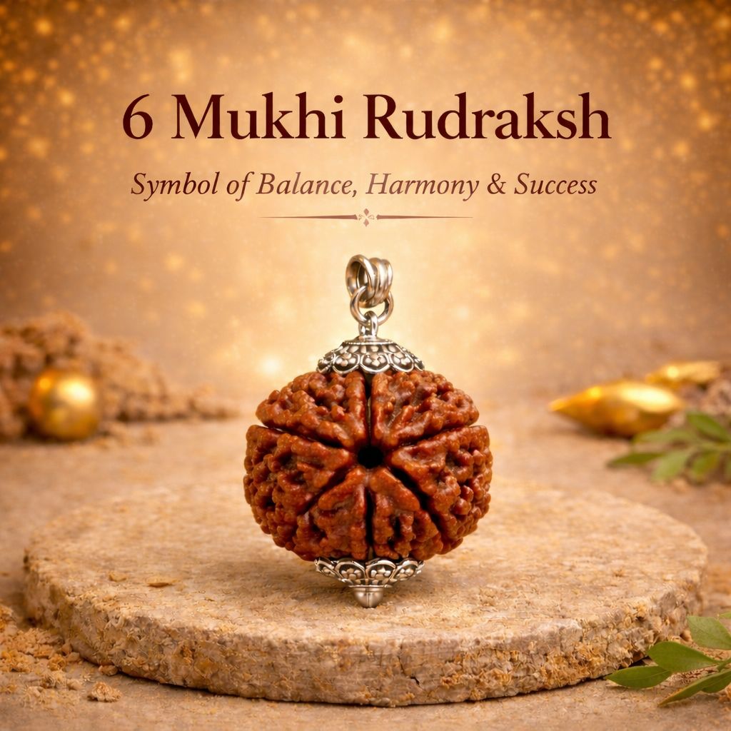 6 Mukhi Rudraksha (Government Lab Certified)