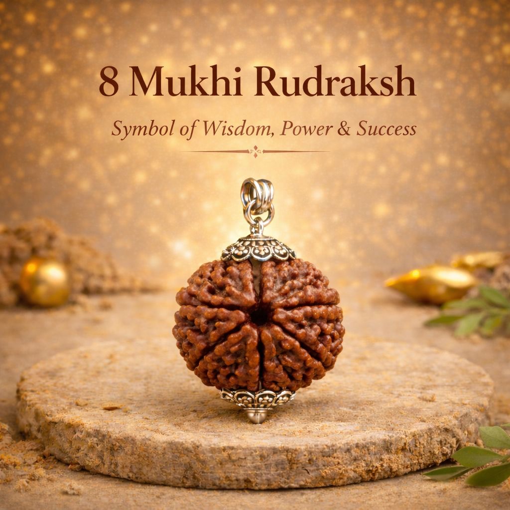8 Mukhi Rudraksha (Government Lab Certified)