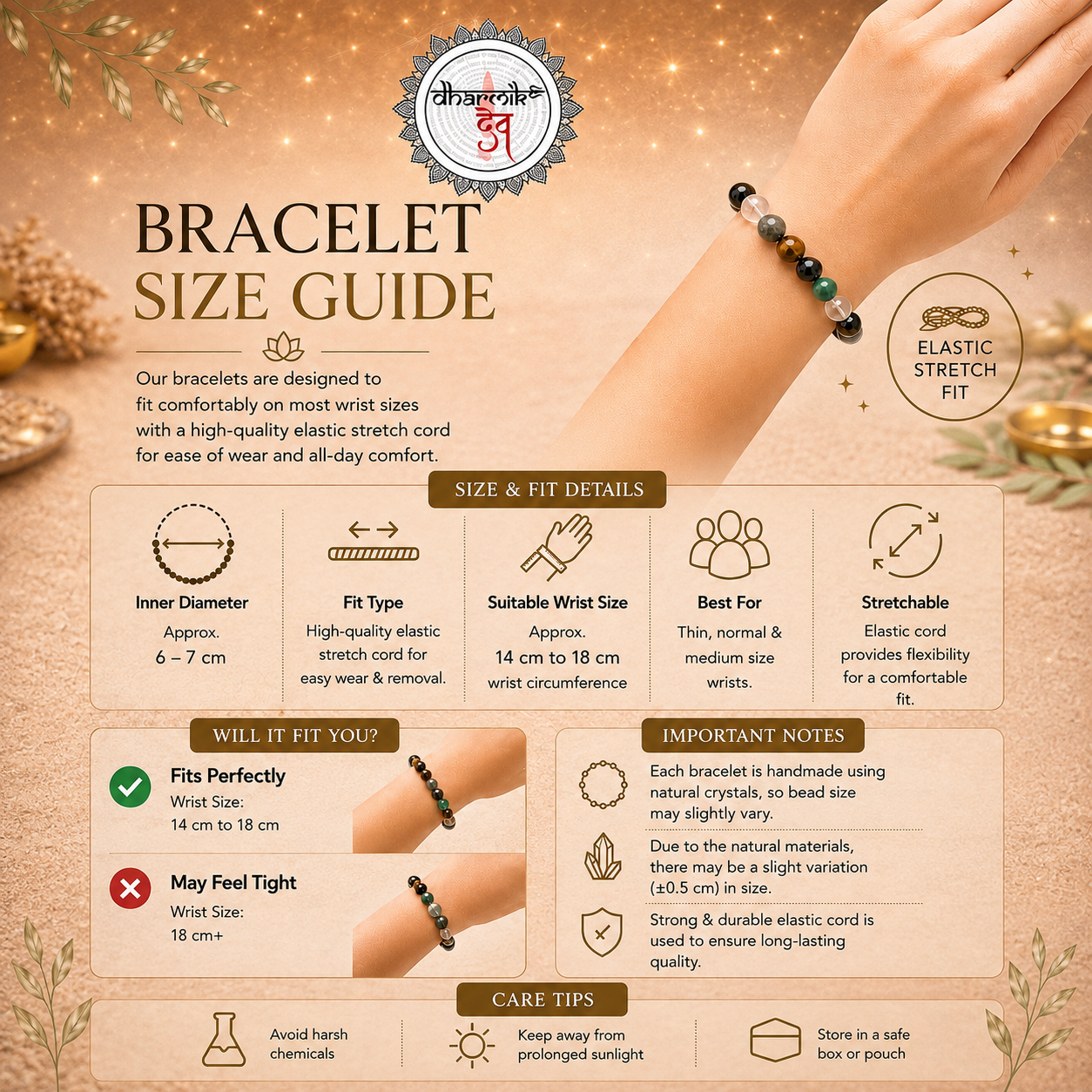 Mulank 1 Crystal Bracelet (Govt Lab Certified)