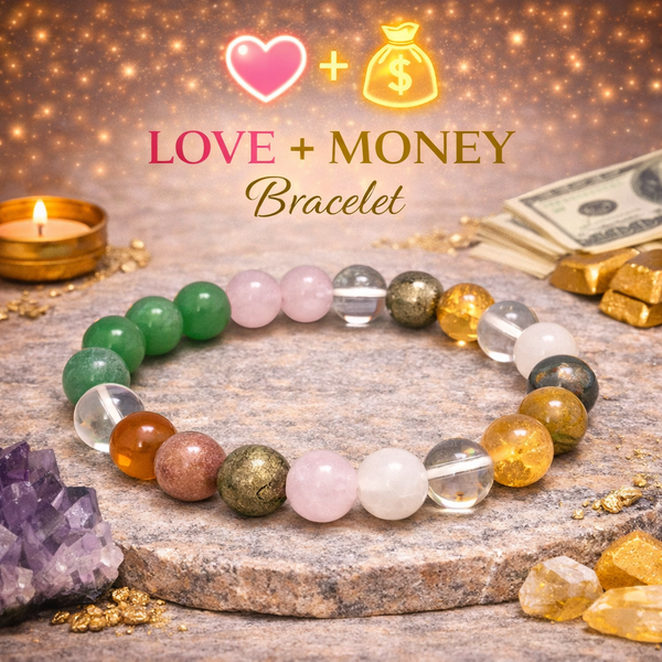 Love + Money Crystal Bracelet