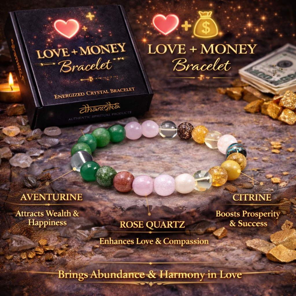 Love + Money Crystal Bracelet
