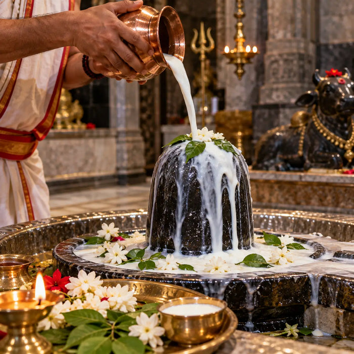 Chandra Mantra Jaap & Milk Abhishek for Couple at Someshwar Mahadev, Prayagraj