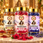 Kesar Chandan, Rose & Lavender Dhoop Cones – 3 Fragrance Combo Pack (125g Each) | Premium Fragrances for Puja & Meditation