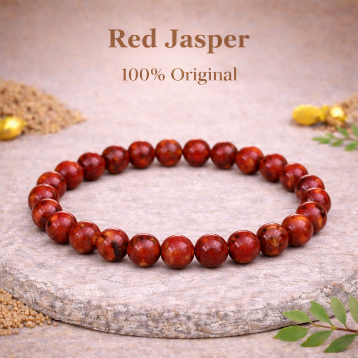 Red Jasper Bracelet 100% Original with Certificate