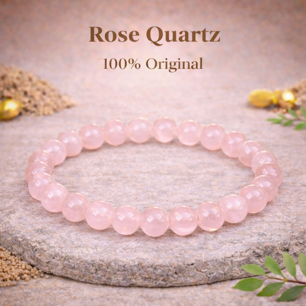 Rose Quartz Bracelet 100% Original with Certificate