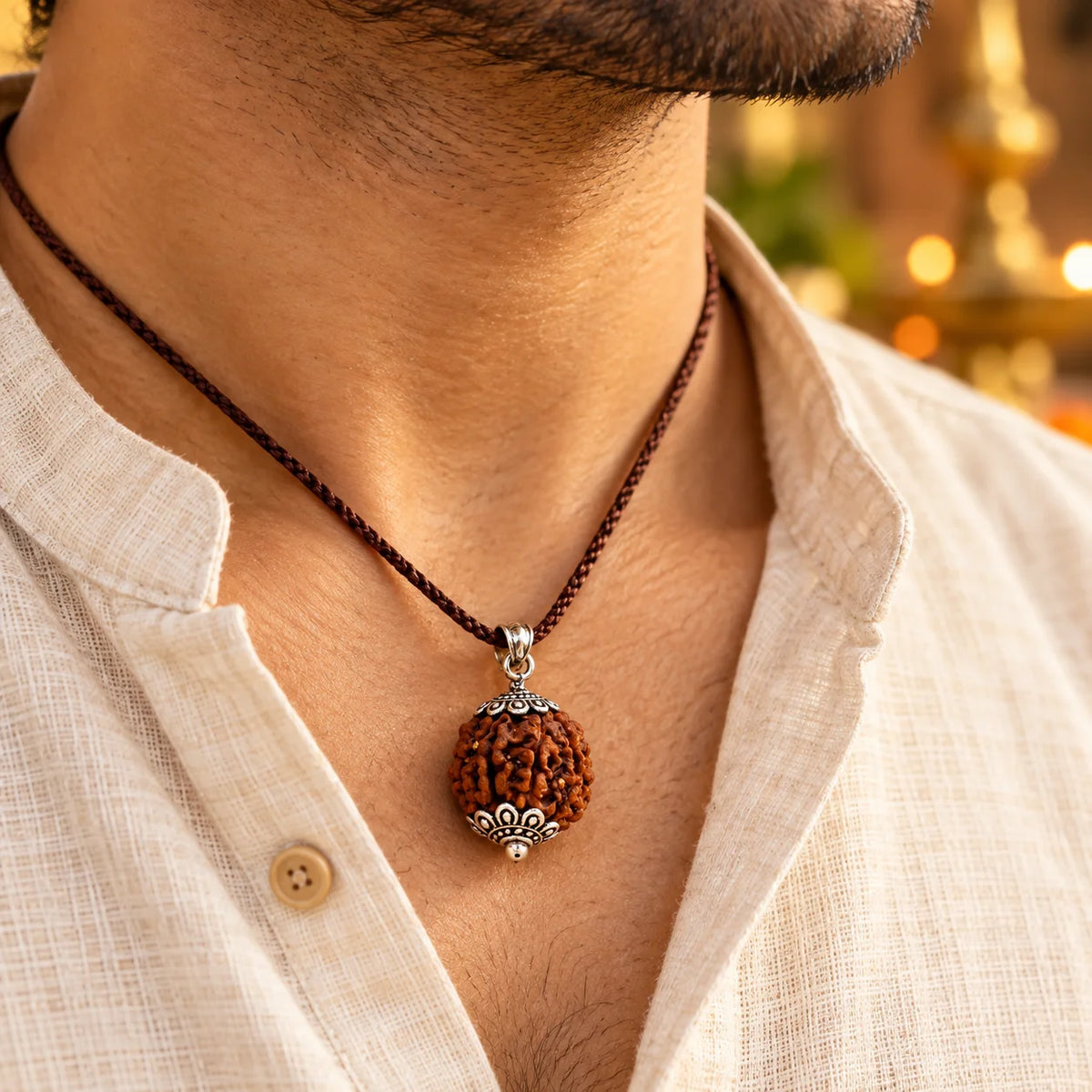 7 Mukhi Rudraksha & Mulank 8 Bracelet Combo