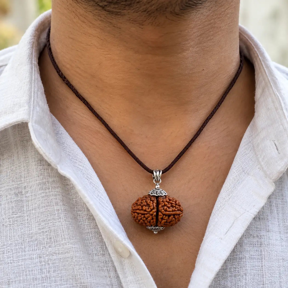 2 Mukhi Rudraksha + Mulank 2 Crystal Bracelet Combo (Govt Lab Certified)