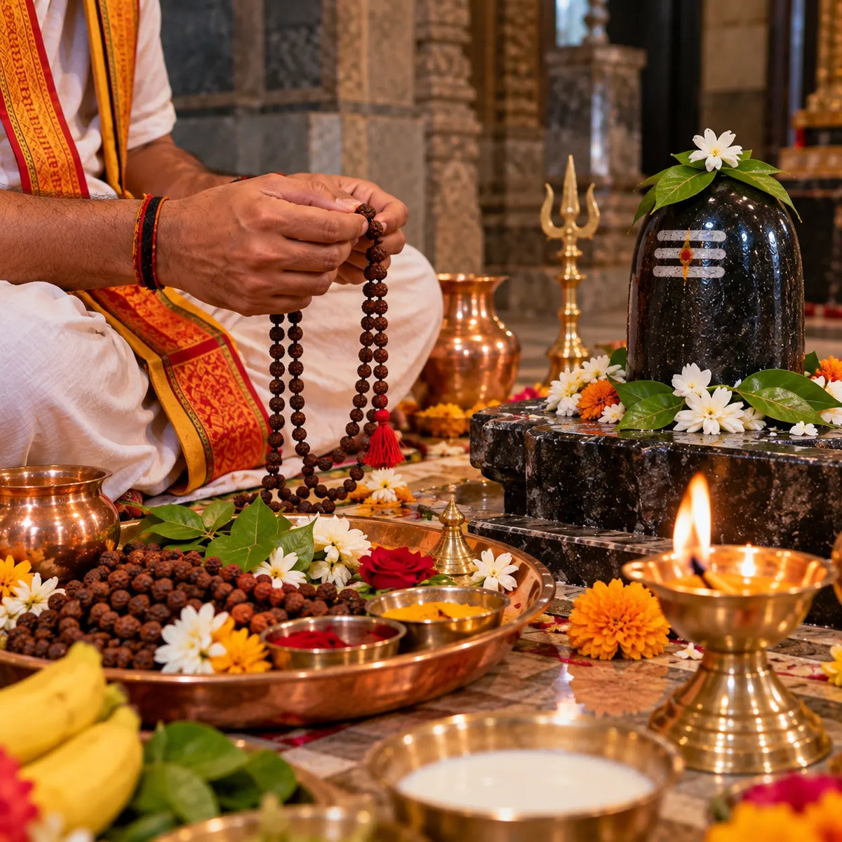 Maha Mrityunjaya Jaap near Maa Lalita Devi Mandir, Prayagraj | Dharmik Dev