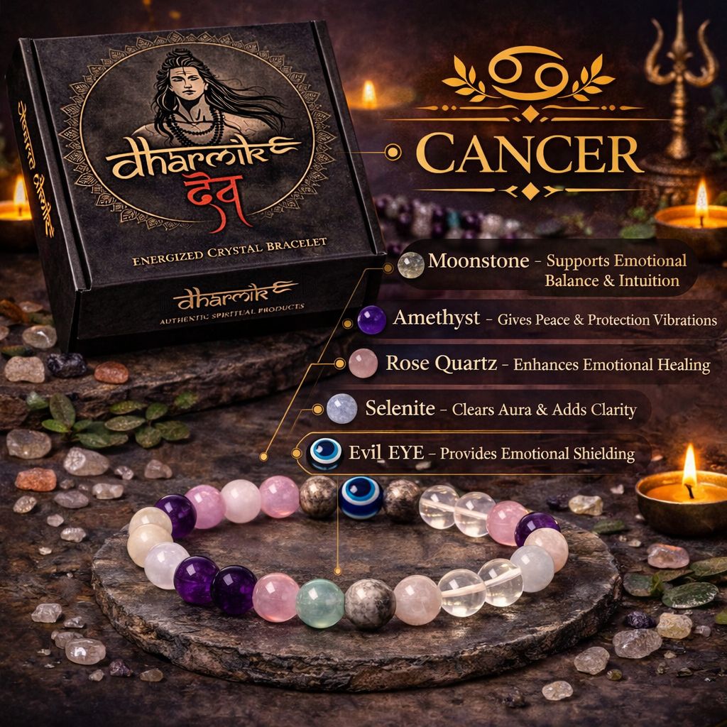 Cancer (Karka) Crystal Bracelet (Govt Lab Certified)