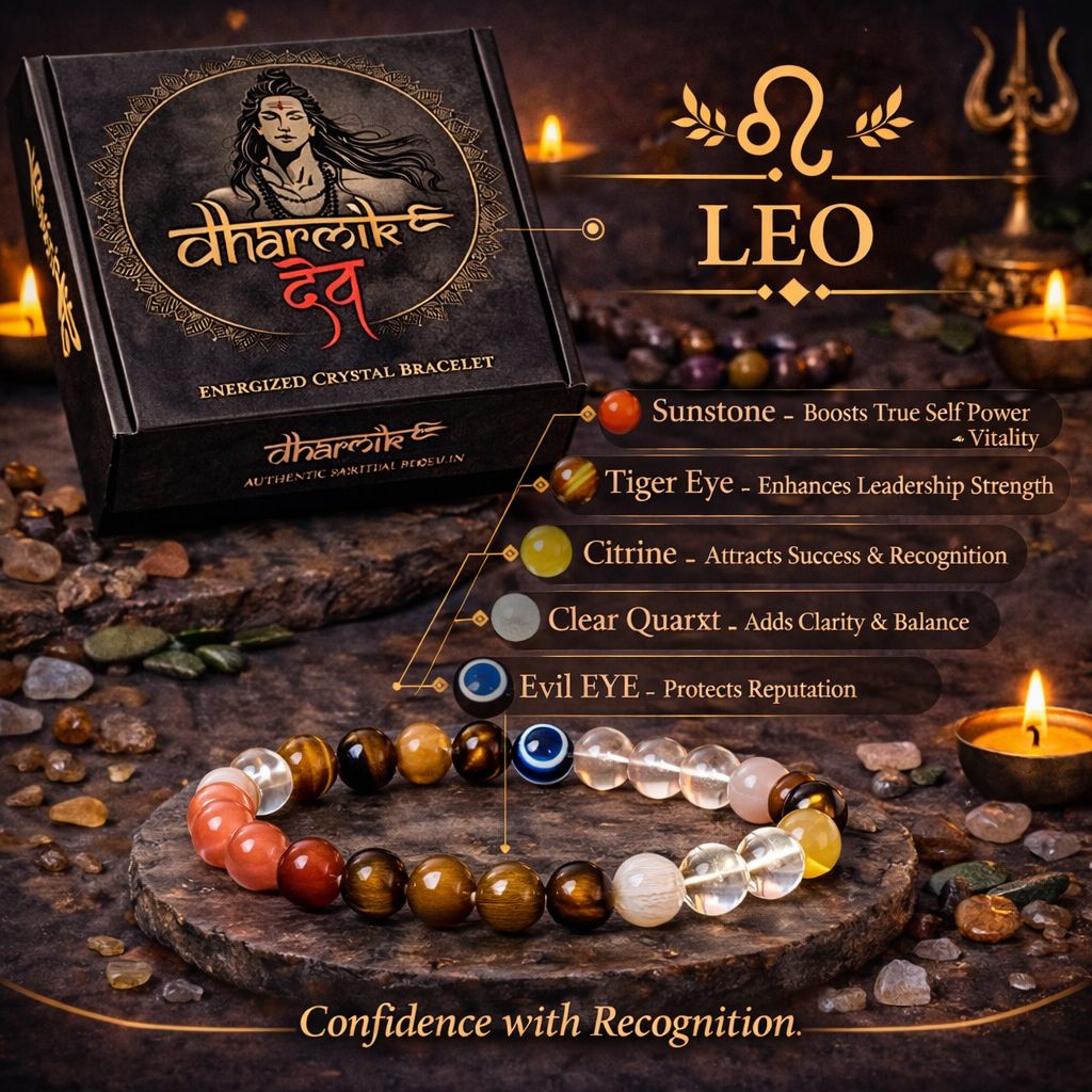 Leo (Simha) Crystal Bracelet (Govt Lab Certified)