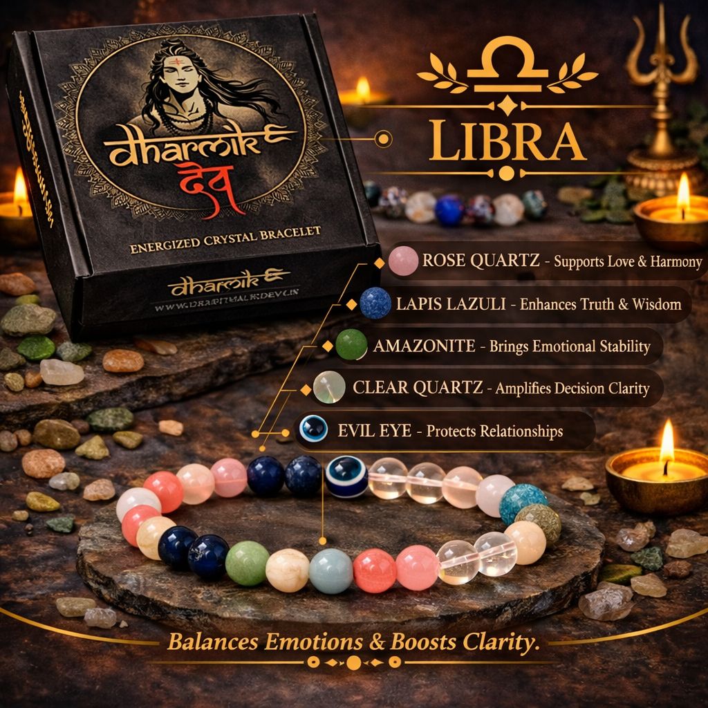 Libra (Tula) Crystal Bracelet (Govt Lab Certified)