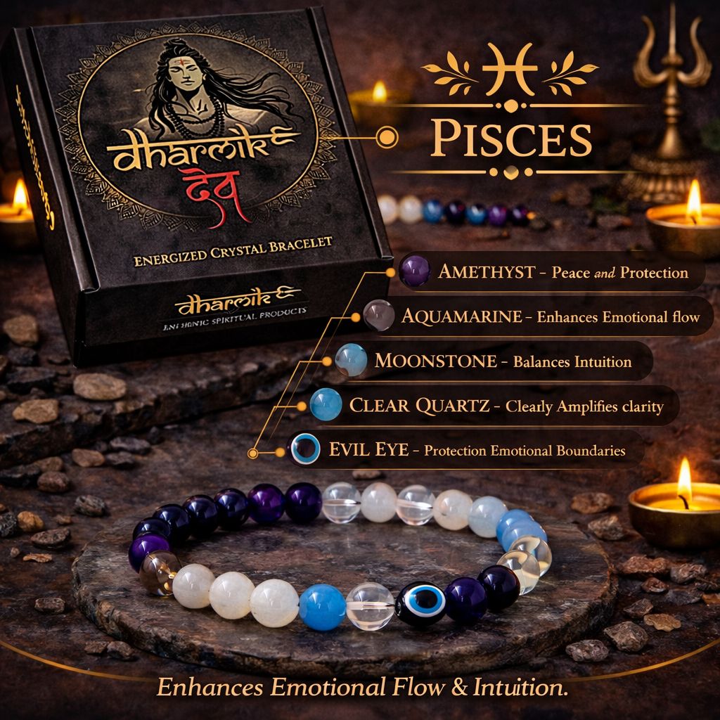 Pisces (Meen) Crystal Bracelet (Govt Lab Certified)